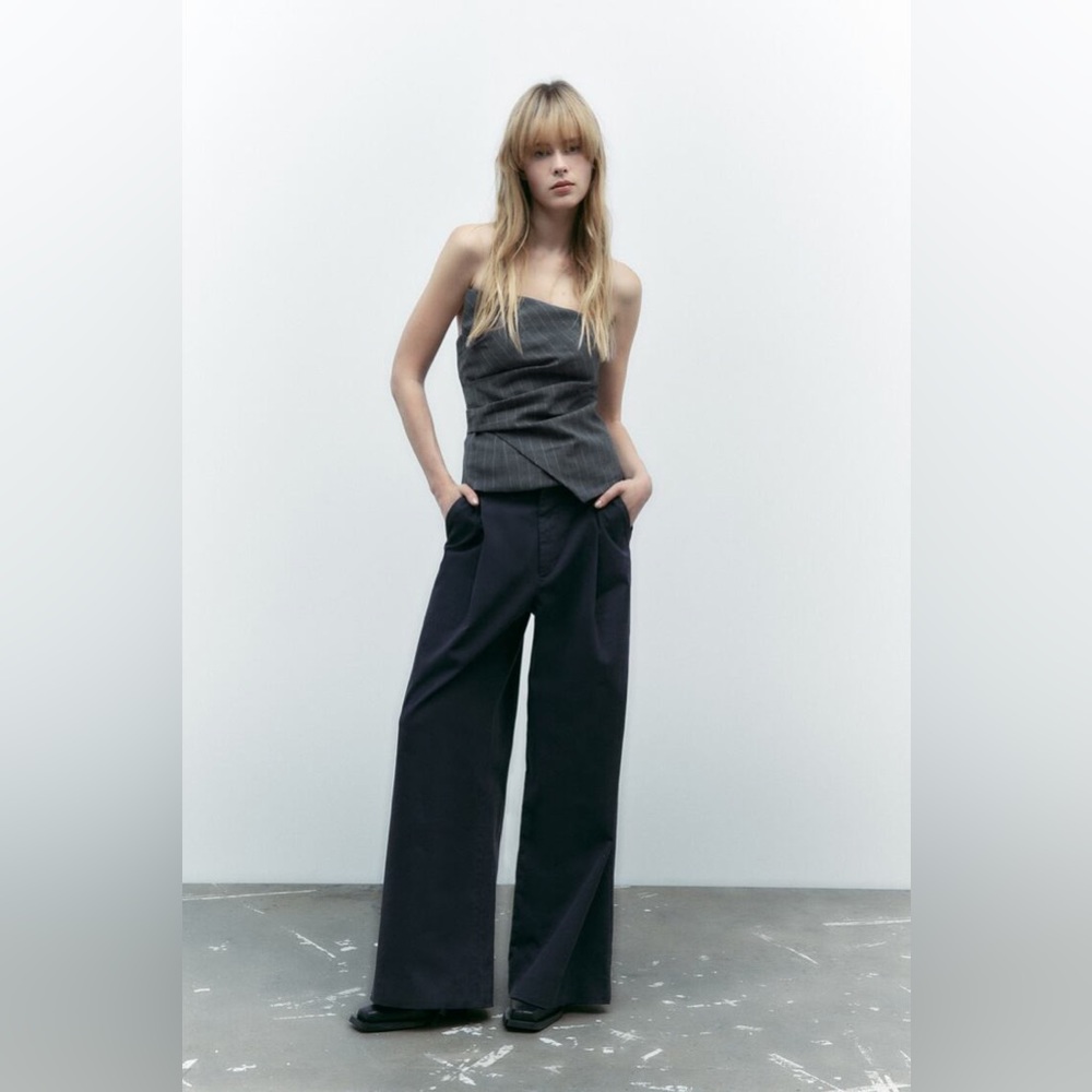 ZARA Pinstripe Corset